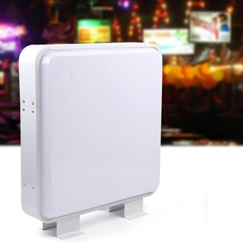 LED Leuchtkasten Doppelseitiger Leuchtkasten Zweiseitig Logo Werbetafel Werbeschild Plakatwand Draussen Reklame Lampen 55×55cm