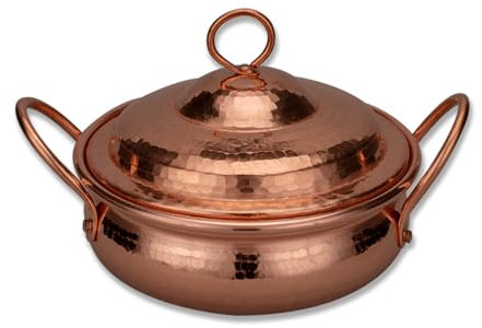 NCPSAKD with Cover,1.3L,Kupferne Marmeladenpfanne mit Kupfergriff