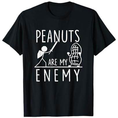 Nut Allergy Allergic To Nuts Funny Peanut Allergy T-Shirt