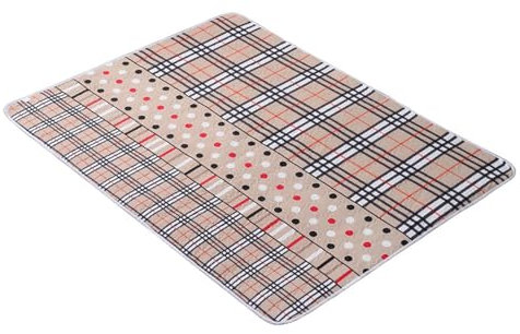 LVYUDS 3 Stück Anti-Rutsch Inkontinenz Bettunterlage 3 Lagen Auslaufsicher Schutz, Inkontinenzunterlage Waschbar Gesteppt Nahtlos Inkontinenzauflage(100 * 150CM,Large Dot)