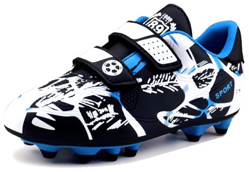 Zapatillas Futbol Niños Niñas Botas Futbol Césped Artificial Tacos 28-37EU | Zapatos de Fútbol Unisex Profesional Zapatos de Entrenamiento Transpirables Tacos de Fútbol Spike Zapatillas de Fútbol