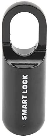 Smart Fingerprint Padlock, Small USB Rechargeable Fingerprint Lock Keyless AntiTheft Security Thumbprint Padlock for Luggage Case Backpack Gym School Locker (Black)