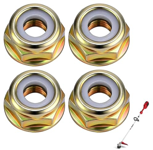 4 Stück Mutter Linksgewinde Mutter Universal Linksgewinde Blattmutter Trimmer Freischneider Zubehör (M10 x 1,25) Ersatz Freischneider Trimmer Zubehör für Rasenmäher Freischneider für BewässerungStimer