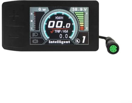 Écran LCD pour vélos électriques compatible avec les kits de moteur Bafang BBS01 BBS02 BBS03, offrant vitesse, niveau de batterie, lecture de distance et codes d'erreur