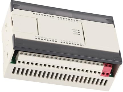Oumefar Contrôleur Programmable PLC AMX-FX3U-M26MR-E avec Compteur Haute Vitesse pour Applications D'automatisation Industrielle, 16 Points D'entrée Numériques, Relais 10 Points de Sortie pour