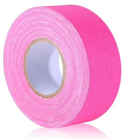 SHDOFN 2 Rullar med fluorescerande rosa tygband, vattentät och inte lätt att bryta, identifiering av utomhusenhet och arbetsavdelning.