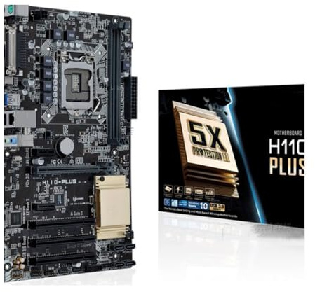 Desktopr H110-PLUS Motherboard LGA1151, 32GB DDR4 2133 MHz, USB .0 - Performance Desktop PC Component