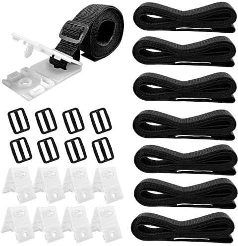 8 Piezas Kit de Fijación Cinta Enrollador Piscina, Cinta Enrollador Piscina, Enrollador Lona Piscina y Enrollador Manta Térmica Piscina para Cubierta Solar y Manta de Piscina