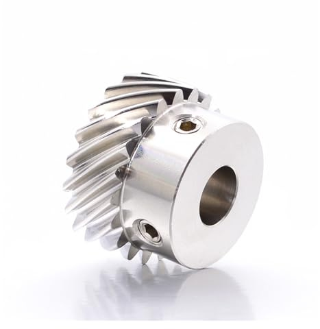 1 st 1-moduls spiralformade kugghjul 13T/15T/20T borrning 6mm-16mm vänstersidig spiralformad konisk kugghjul stål 45 graders pinjong för CNC-utrustning(1 Module 15T Bore 12mm)