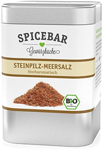 Spicebar Steinpilz-Salz, getrockntete Pilze mit Meersalz in Bio Qualität (1 x 100g)