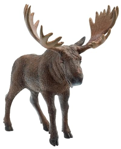 Bullyland 63608 - Spielfigur Elch, ca. 13,6 cm große Tierfigur, detailgetreu, PVC-frei, ideal als kleines Geschenk für Kinder ab 3 Jahren