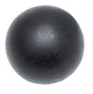 Gardinia Kugel, 2 x Endstück, Metall, schwarz-matt, für Gardinentechnik Ø 16 mm
