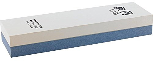 Müller JAP1000/3000 Pierre à aiguiser Japonaise 200x60x30mm K1000/3000, Blanc/Bleu