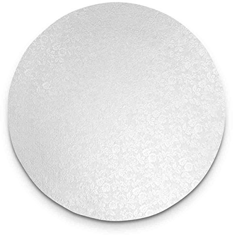 Städter 900035 Cakeboard, Kuchenplatte rund Tortenplatte, 35 x 35 x 2 cm, weiß