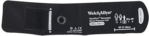 Welchallyn Reuse 08-1HP FlexiPort Wiederverwendbare Blutdruckmanschetten mit einröhrigem Bajonettanschluss, je 1 Stück, kleines Kind [Größe 8]
