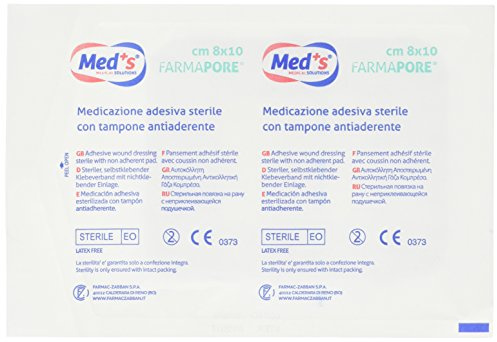 Farmac Zabban 1206310810M FarmaPORE Medicazione Adesiva in Cerotto 8x10 cm in TNT