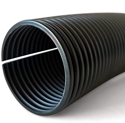 Wellrohr 5, 10, 25 oder 50 Meter Wellschlauch Isolierrohr Kabel Schutz Rohr Leerrohr (5m Meter, 36 mm innen / 42 mm außen - geschlitzt)
