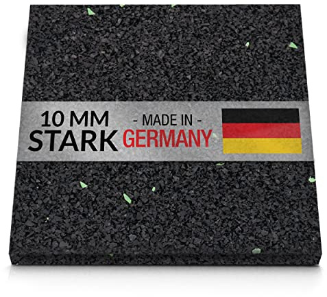 100 Stück 10 mm 90 x 90 mm Terrassenpad, Terrassenpads aus Gummi – Unterlagepads für die Unterkonstruktion ihrer Terrassen Balkon oder Gartenhütte