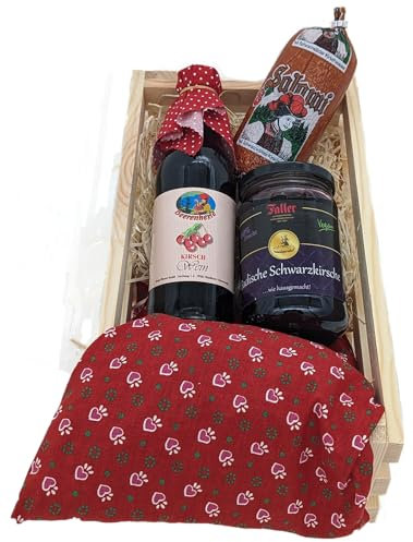 Vier mal Kirsche Schwarzwald Art Adler Lebensmittel Geschenkidee