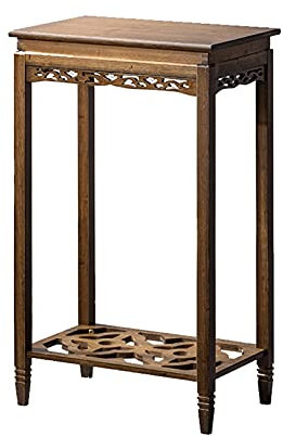 luckxuan Bonsai Ständer Holz Pflanzenständer Indoor Outdoor 2 Tier Blumentopfhalter Pflanze Display Regale für Patio Garten Ecke Balkon Living Vase Podest (Size : L)