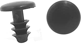 A ABSOPRO Automobile Clip 5mm Foro Dia Rivetti Fissaggio Plastica Nero(50Set)