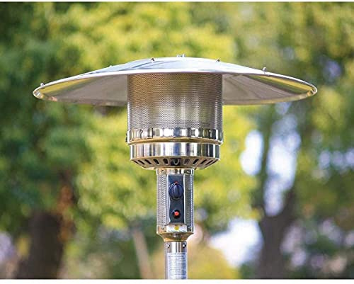 SilteD SilteD pour une utilisation en extérieur, chauffage rapide au sol ensilé pour terrasse avec roues, gaz propane ensilé avec dispositif de valve d'inclinaison à arrêt automatique