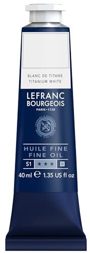Lefranc Bourgeois Huile Fine Tube 40ml Blanc De Titane