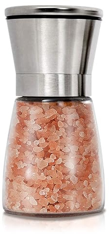 Gulex Salt Grinder Pepper Mill Salt Shaker Refillable Adjustable