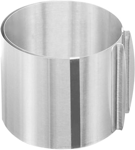 Tårtring 15-30 cm justerbara kakringar för bakning 15 cm höga rostfritt stål bakringar runda ringformer för bakverk, mousse, efterrätter