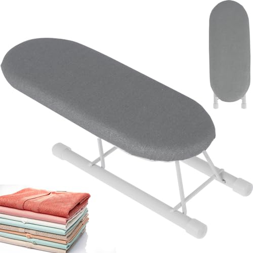 Tabla de planchar plegable, tabla de mangas para planchar ideales, 26 x 8 x 10 cm, tabla de planchar de mesa plegable, plegable, ahorra espacio, fundas de planchado resistentes al calor, fundas