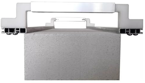 DPFCYBS Betonglättekelle Schnelles Zementverlegewerkzeug Für Wandbreite 10cm-22cm(Size:Width 18-22 cm,Color:Slurry Thickness 1.2cm)