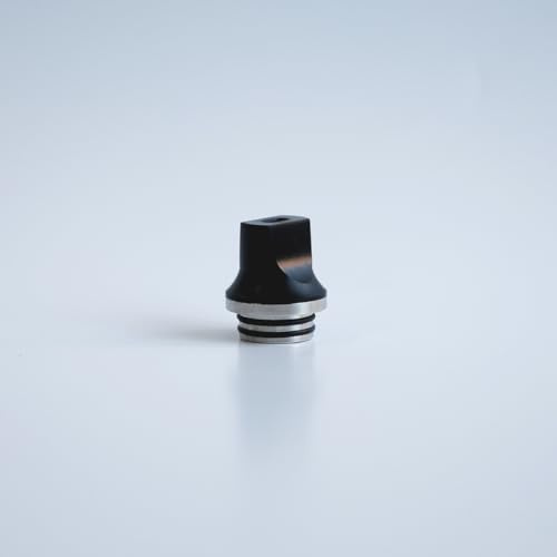 WratryParts Boquillas cortas universales anchas planas 810 de repuesto para atomizador de tanque RTA (negro)