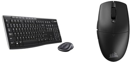 Logitech MK270 Combo Teclado & Corsair M55 Wireless Ratón Ligero