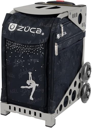 L'Estel Skates - ZUCA - ZUCA Sport Print Ice Queen - Zuca-vagn grå med Ice Queen Cover - Trolley/väska/resväska/stol rullskridskor Zuca - konståkning