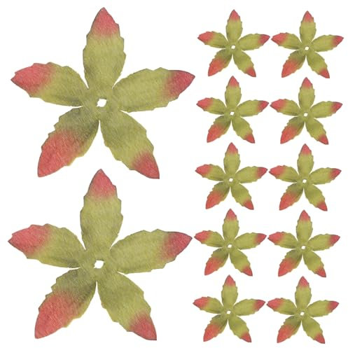 Mipcase 100stücke Realistische Blumenkelche DIY Bastelmaterial Für Kunstblumenarrangements Leichte Blütenkelche Für Kreative Dekorationen Herbstfarben