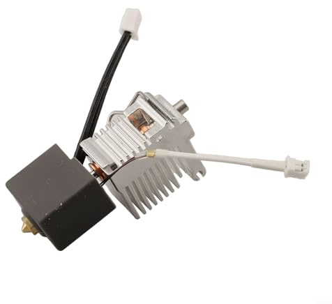 Hot End Kit for Kobra 3 with Heat Sink, Compatible with For Anycubic For 3D Printers, Easy Replacement and Efficient Heating Solutions (Brass nozzle 0.4)
