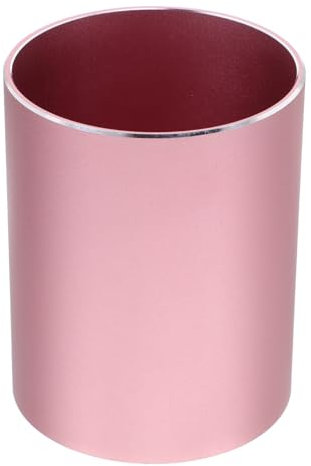 Uonlytech Stifthalter Aus Aluminiumlegierung Desktop Schreibwaren Geformt Schreibtisch Bleistift Komfortabel Büro Tischstift-organizer Aufbewahrungsbecher Für Stifte Rosa