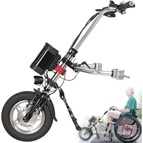 Dispositivo de tracción para silla de ruedas, accesorios eléctricos/Motor potente de 12 pulgadas, 36 V, 250 W, carrito eléctrico/Scooter de doble uso para interiores y exteriores, para per