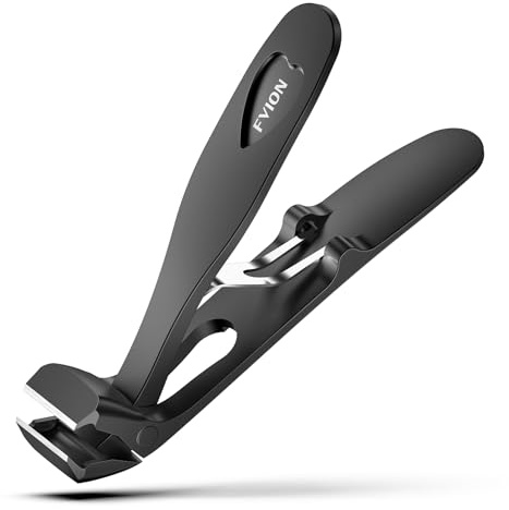 FVION Tagliaunghie per Anziani – Tronchesi per Unghie Spesse dei Piedi con Raccogliunghie, Ergonomica Taglia unghie per Piedi Lungo, Tronchese Unghie