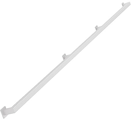 Modern White Wrought Iron Stair il Set with Wall Brackets & Screws - Indoor/Outdoor Metal Railing for Safe Home & Garden Use Stylish Armrest Design