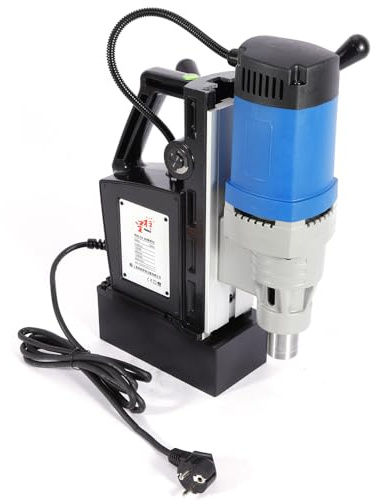 Trapano magnetico 1680 W, trapano a nucleo 3-28 mm, trapano magnetico autoportante, adatto per costruzione di navi e ponti, costruzione di componenti prefabbricati, industria e produzione di acciaio