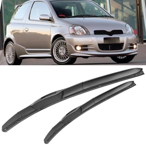 2 Pièces Balais D'essuie-Glace Pour Toyota Echo 2000-2005 22+14, Essuie Glaces Nettoyer les vitres durable Auto Pare-brise Accessoires