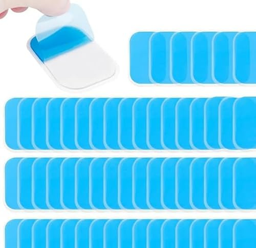 AXOBOG EMS Gel Pads 40 Stück - Elektroden Auflagen für EMS Gerät & Bauchtrainer - Hochleitfähiges Hydrogel für Muskelstimulation - Kompatibel mit Mostfun, Slendertone, Beurer