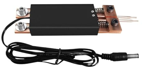 Saldatrice a punti portatile, Kit Mini Saldatrice A Punti Da 0,25 Mm, Saldabile, Portatile, Con Grilletto Automatico, Fai Te,Attrezzatura per condensatori fai da te per saldatura(Black)
