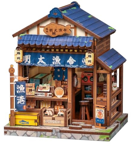 Kit “Book Nook” per principianti, kit fai da te per casetta delle bambole in miniatura, regalo perfetto per adulti e adolescenti appassionati di artigianato, 129 pezzi
