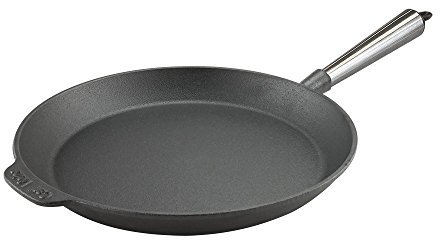 Carl Victor - Bratpfanne Gusseisenpfanne 28 cm mit Edelstahlgriff