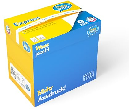 Data Copy Premium Kopierpapier, weiß, Grab-and-Go, 90 g/m², A4, FSC mix credit - 1 Karton zu 5 Pakete (2500 Blatt)