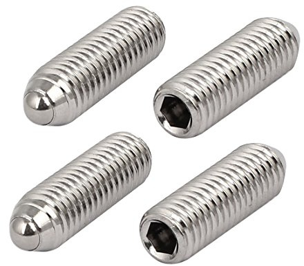 sourcing map 4stk M10x30mm Sechskant Madenschraube Set Schraube Feder Kugel | 304Edelstahl