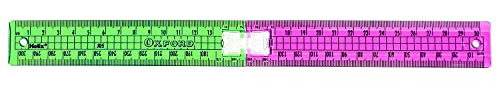 Helix Oxford Clash 30cm Folding Ruler - Pink