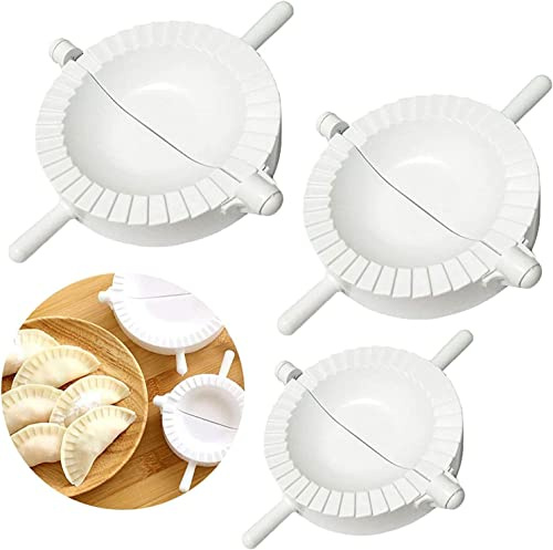 Moules à Chausson et à Pâte 3 pièces Ravioli Emporte Pièce, Moules a Pâtes Fabricant de Boulettes pour pâtes Moule et Pâte Pression Boulette Pie Maker Wrapper Découpe Pâte Accessoires de Cuisine